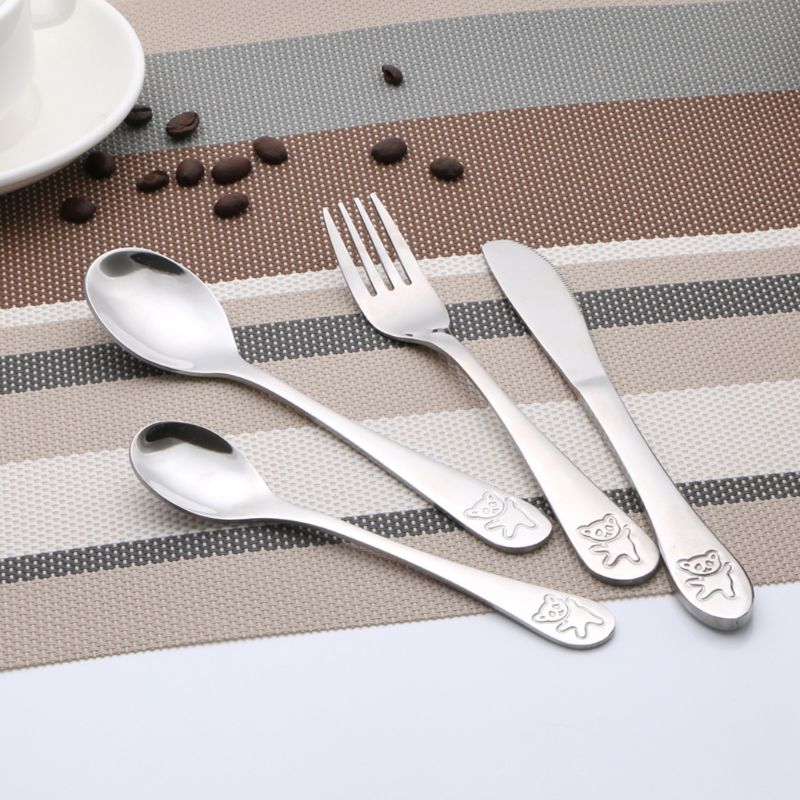 Baby Food Knife Set - 4 قطعة/المجموعة الطفل ملعقة صغيرة ملعقة