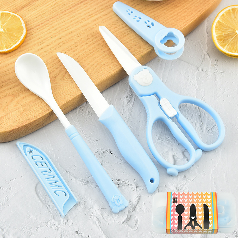Baby Food Knife Set - طقم طعام الأطفال من ثلاث قطع