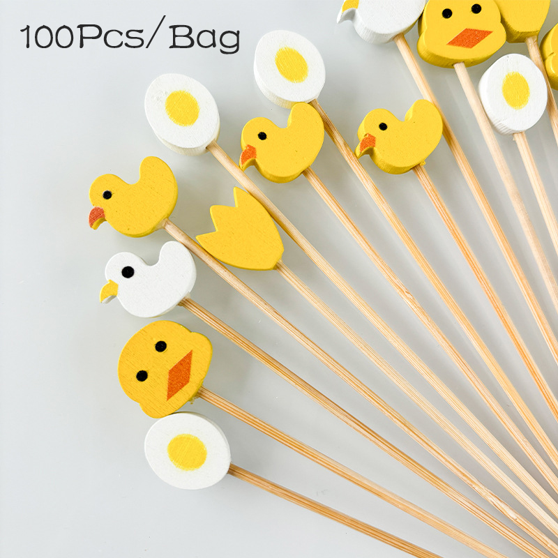 100 قطعة بيضة بطة صفراء لطيفة  - مراجعة Baby Food Yellow وسعره
