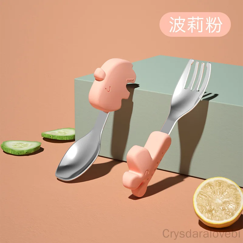1setElephant قصيرة شوكة قاعدة  - مراجعة Baby Food Knife Set وسعره