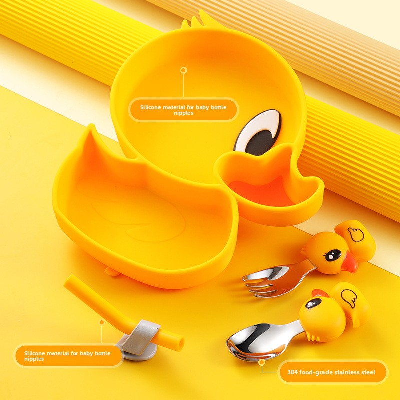 طقم أدوات طعام للأطفال من السي - مراجعة Baby Food Yellow وسعره