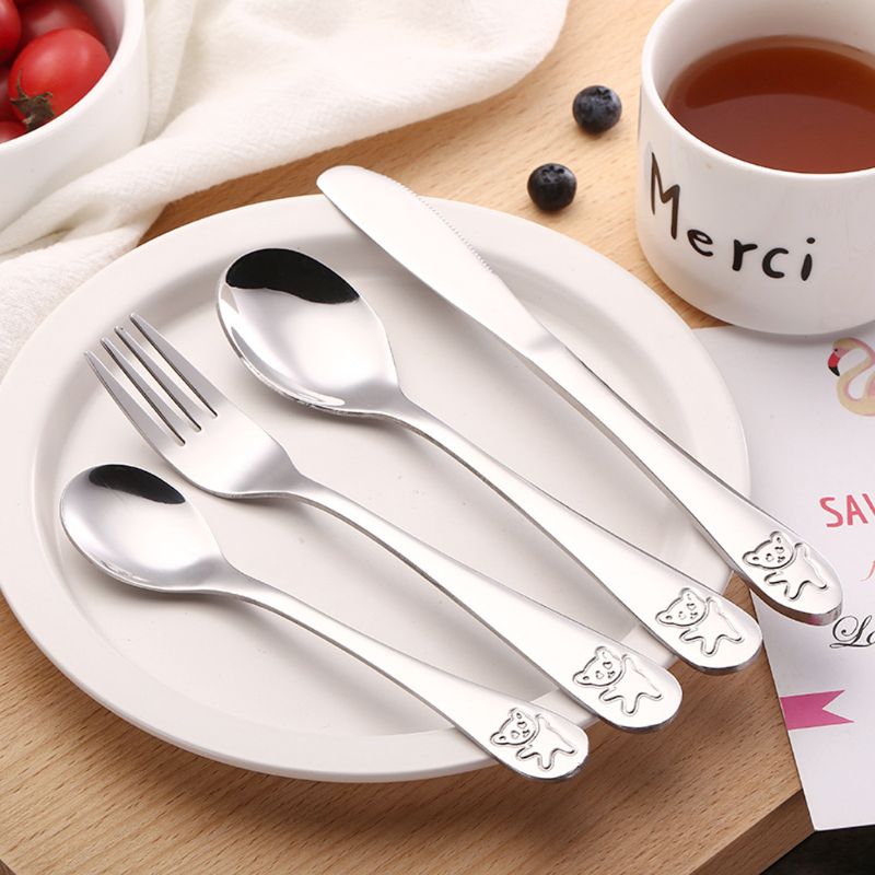 4 قطعة/المجموعة الطفل ملعقة صغ - مراجعة Baby Food Knife Set وسعره
