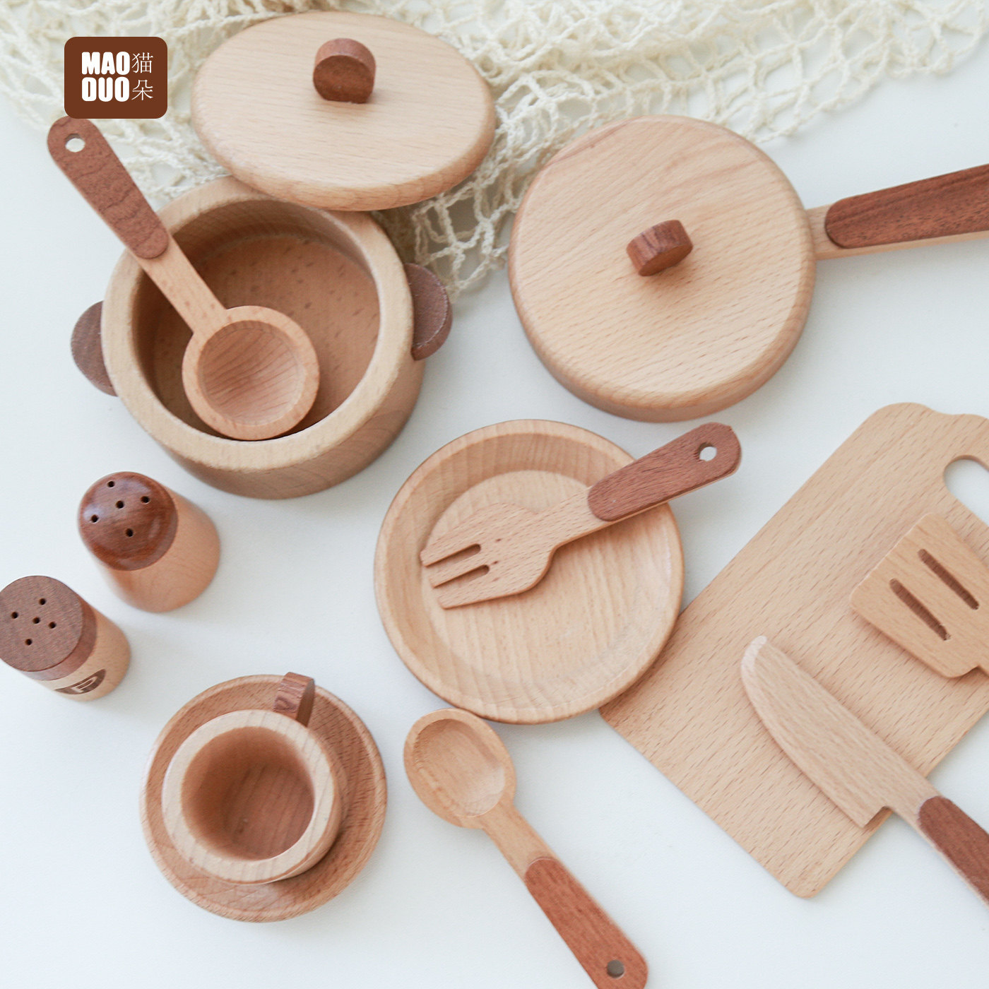 مجموعة ألعاب مطبخ خشبية للأطفا - مراجعة Baby Food Utensil وسعره