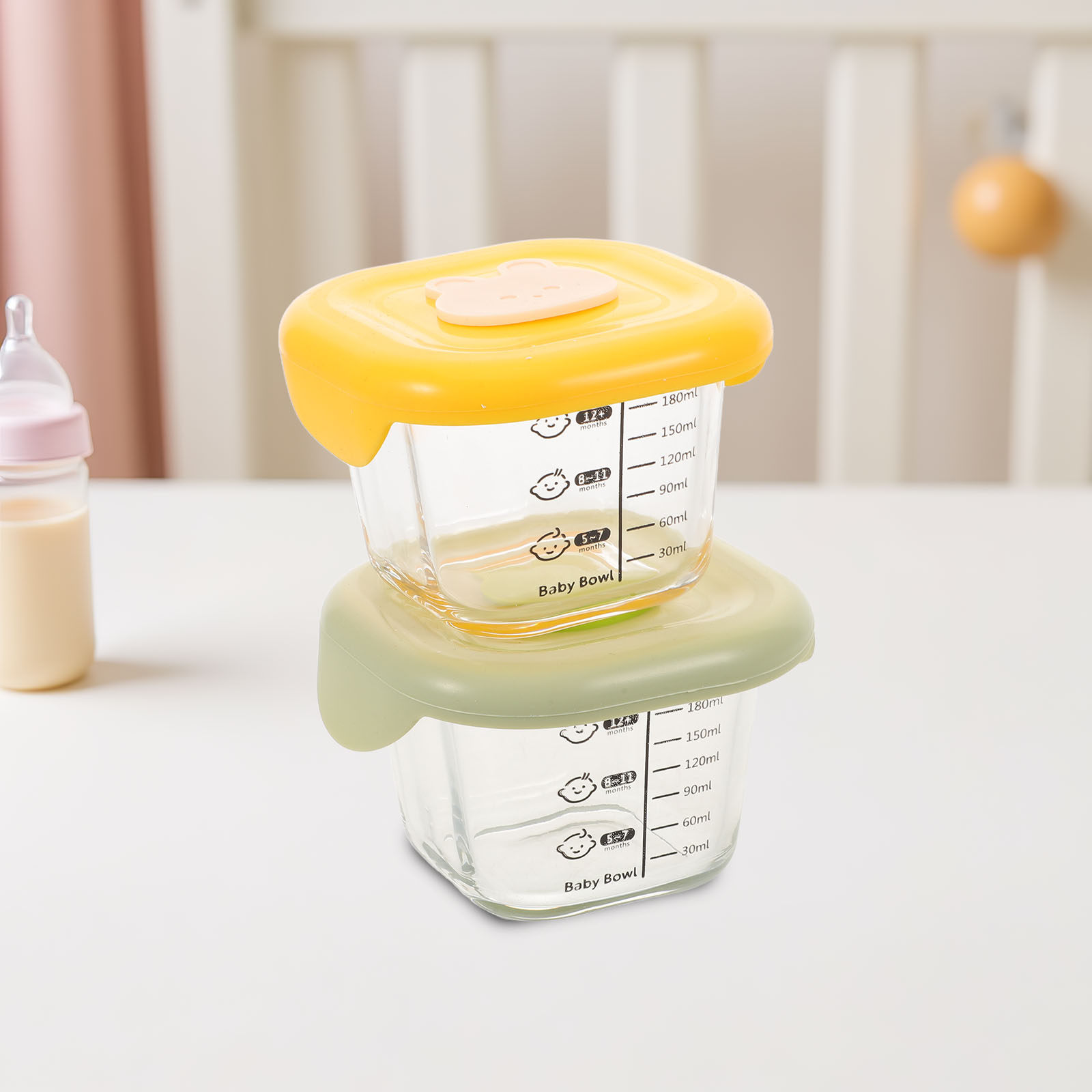 علبتان لتخزين طعام الأطفال سعة - مراجعة Baby Food Yellow وسعره