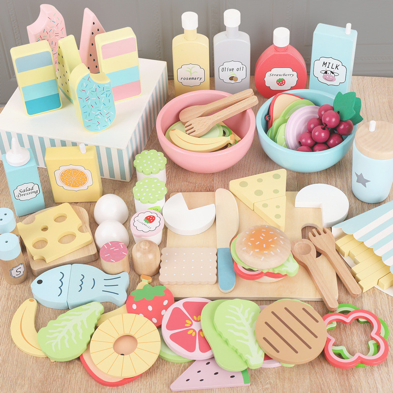 خشبية التظاهر اللعب الغذاء الم - مراجعة Baby Food Cooking Set وسعره