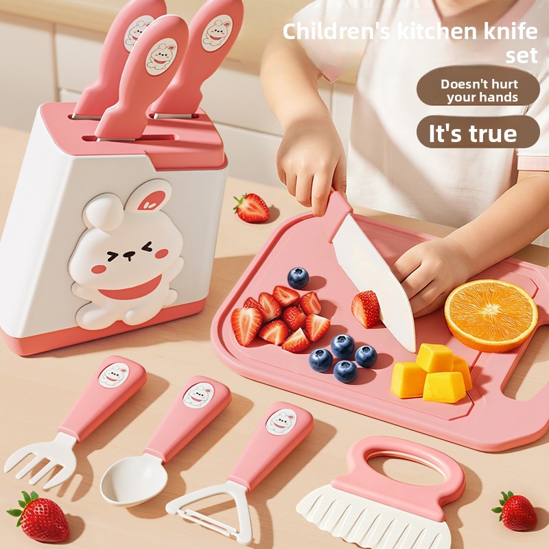 مجموعة ألعاب مطبخ للأطفال تتمي - مراجعة Baby Food Knife Set وسعره