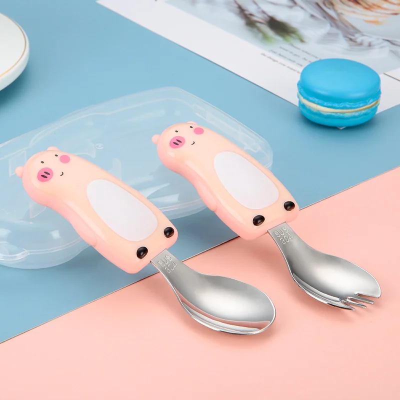 مجموعة أدوات مائدة محمولة للأط - مراجعة Baby Food Knife Set وسعره
