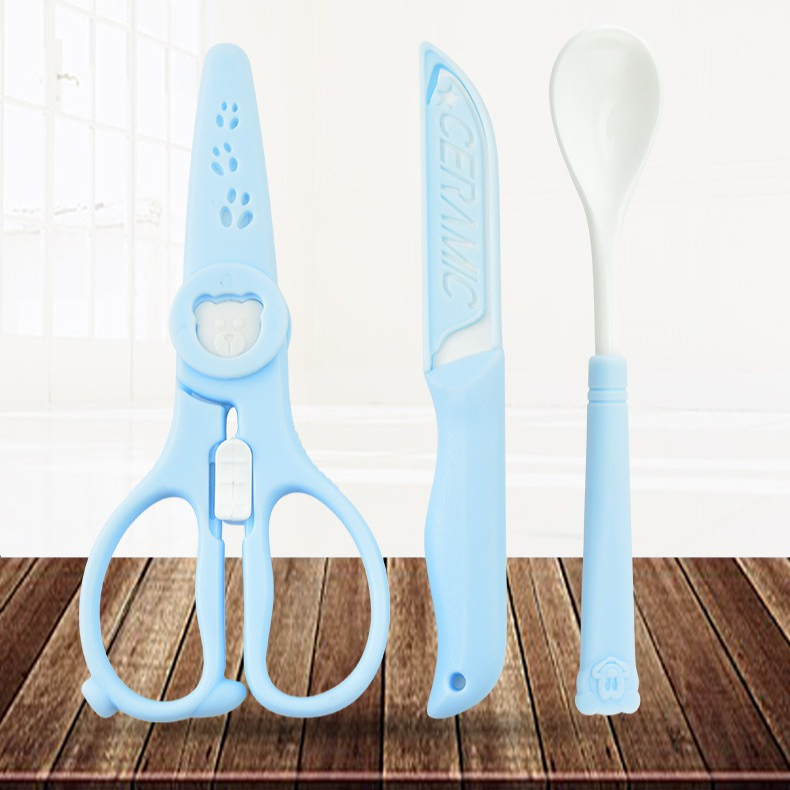 طقم طعام الأطفال من ثلاث قطع م - مراجعة Baby Food Knife Set وسعره