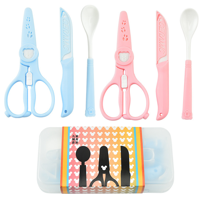 طقم طعام الأطفال من ثلاث قطع م - مراجعة Baby Food Knife Set وسعره